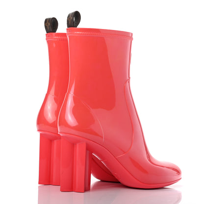 Louis Vuitton Rubber Silhouette Ankle Boots 39 Corail 4 of 8