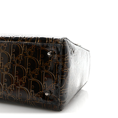 Christian Dior Patent Ultimate Medium Lady Dior Brown 9 of 9
