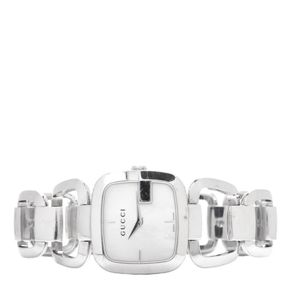 Gucci Stainless Steel Mother of Pearl 24mm G-Square Quartz Watch 2 of 4