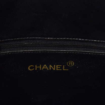 Chanel Lambskin Quilted Shopper Tote Black 7 of 9