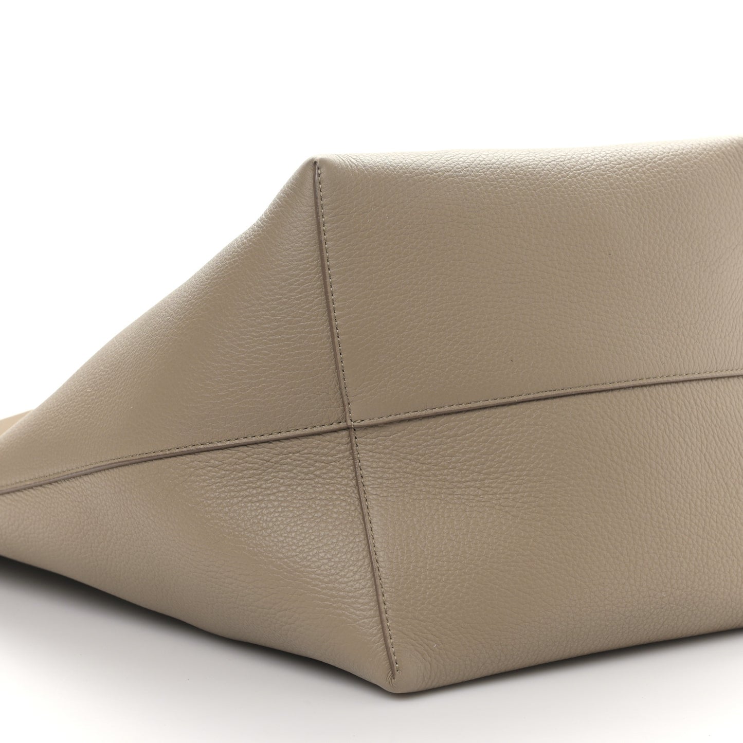 Grained Calfskin Large N/S Park Tote Dark Taupe