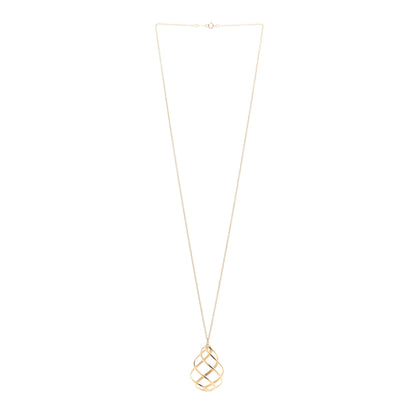Tiffany 18K Yellow Gold Paloma Picasso Venezia Luce Pendant Necklace 3 of 4