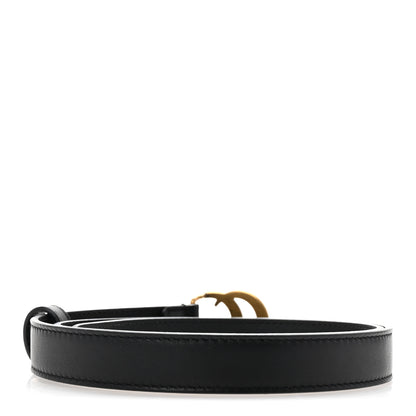Gucci Calfskin Double G 20mm Belt 75 30 Black 2 of 6