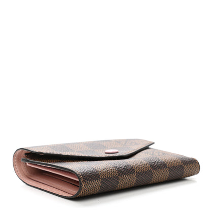 Louis Vuitton Damier Ebene Victorine Wallet Rose Ballerine 4 of 8
