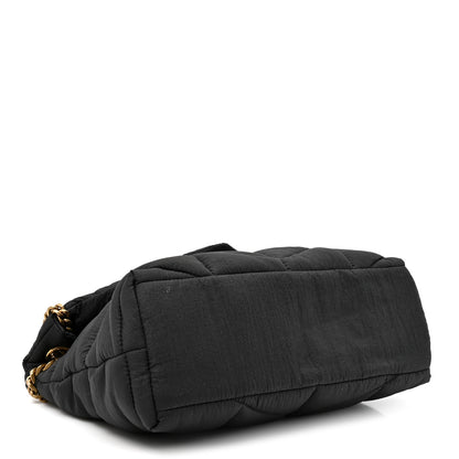 Saint Laurent Nylon Quilted Small Loulou Puffer Monogram Chain Satchel Black 3 of 9