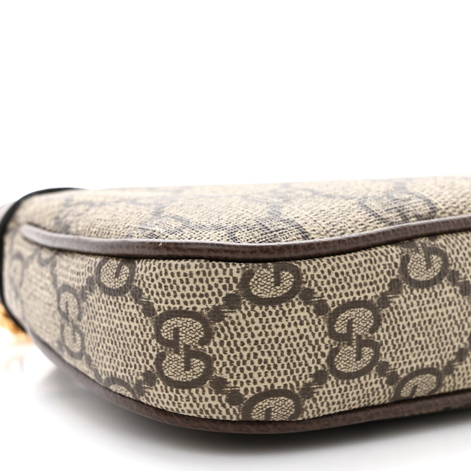 Gucci GG Supreme Monogram Textured Dollar Calfskin Mini Ophidia Chain Bag Beige Ebony 9 of 11