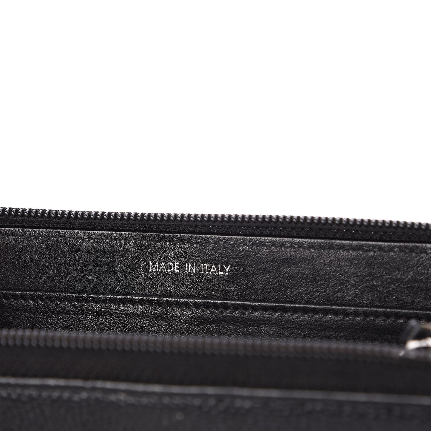 Caviar Large Timeless CC Zip Around Wallet Black