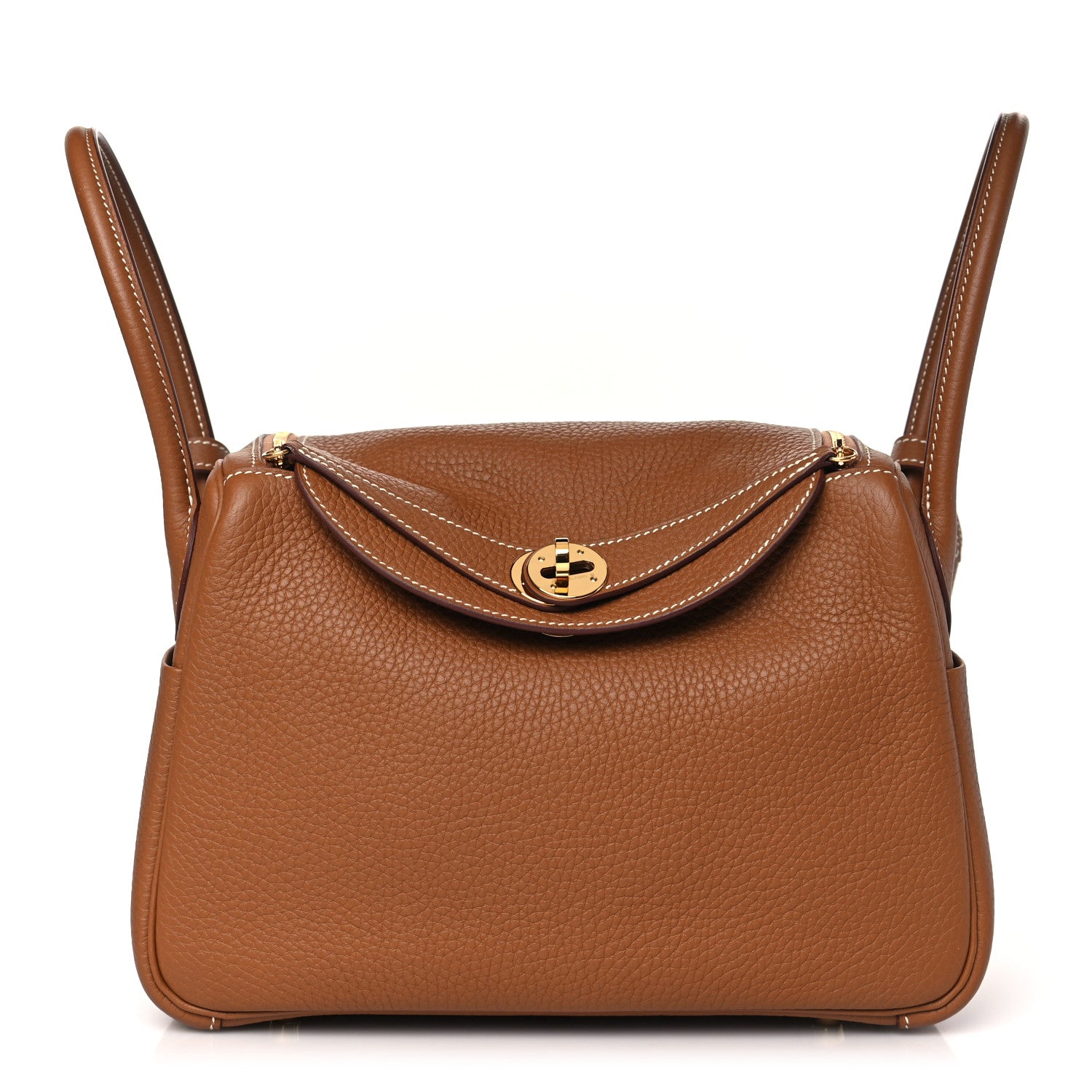 Hermes Taurillon Clemence Lindy 26 Gold 1 of 11