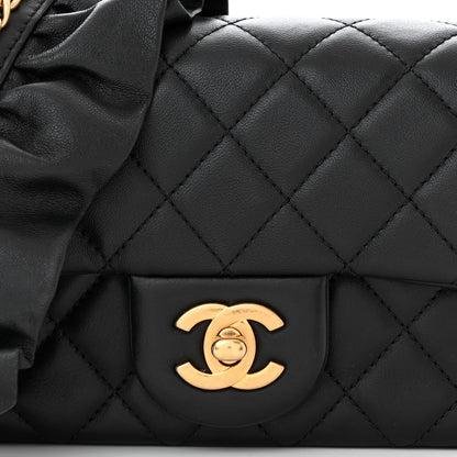 Chanel Lambskin Quilted Mini Romance Rectangular Flap Black 8 of 10