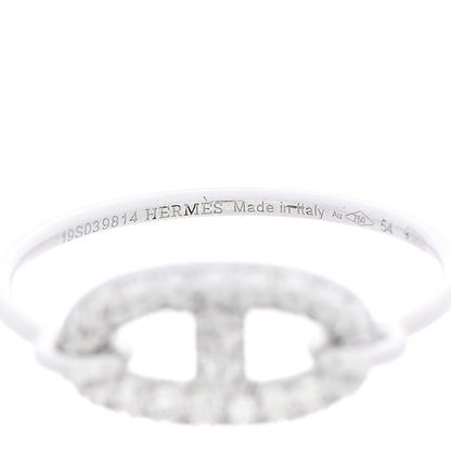 Hermes 18K White Gold Diamond Farandole Ring 54 6.75 4 of 7