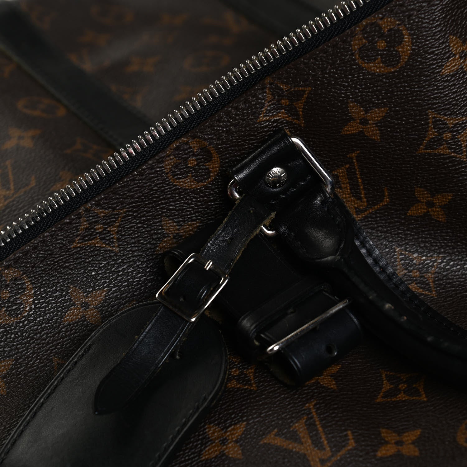 Louis Vuitton Monogram Macassar Keepall Bandouliere 45 13 of 17