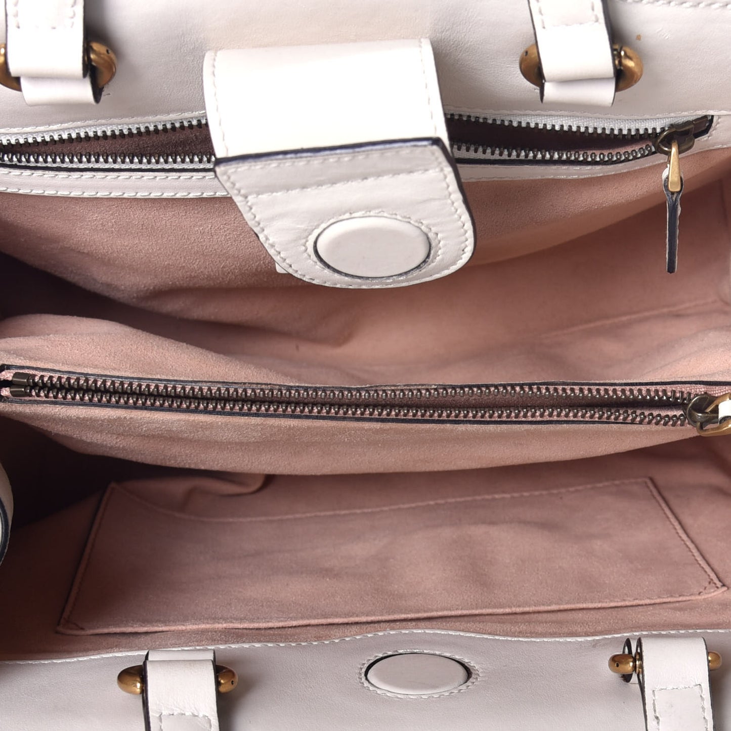 Calfskin Matelasse Small GG Marmont Tote White