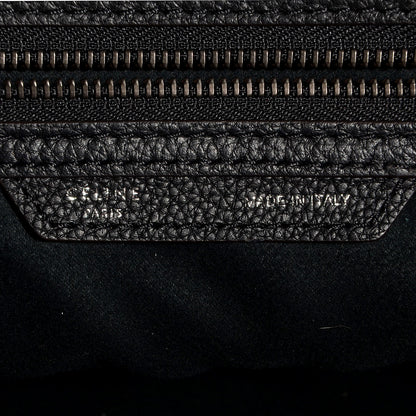 Celine Drummed Calfskin Mini Luggage Black 6 of 8