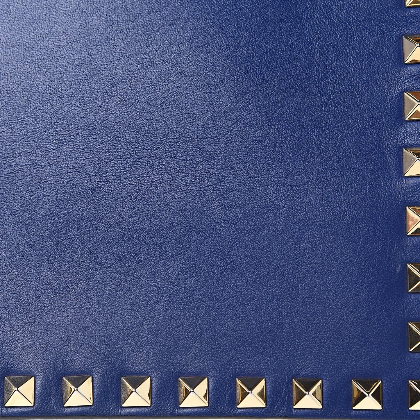 Nappa Rockstud Wristlet Clutch Navy