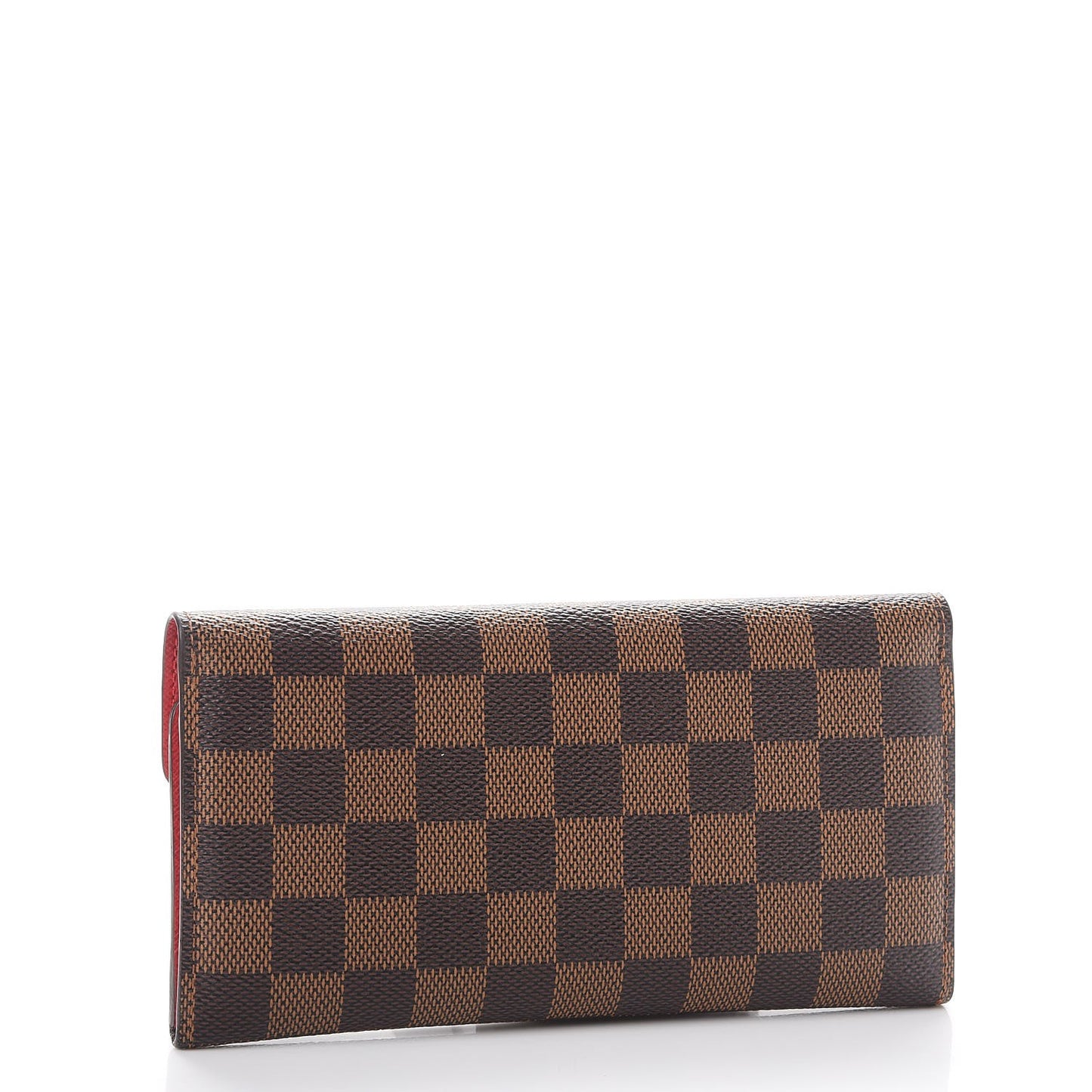 Damier Ebene Josephine Wallet Red
