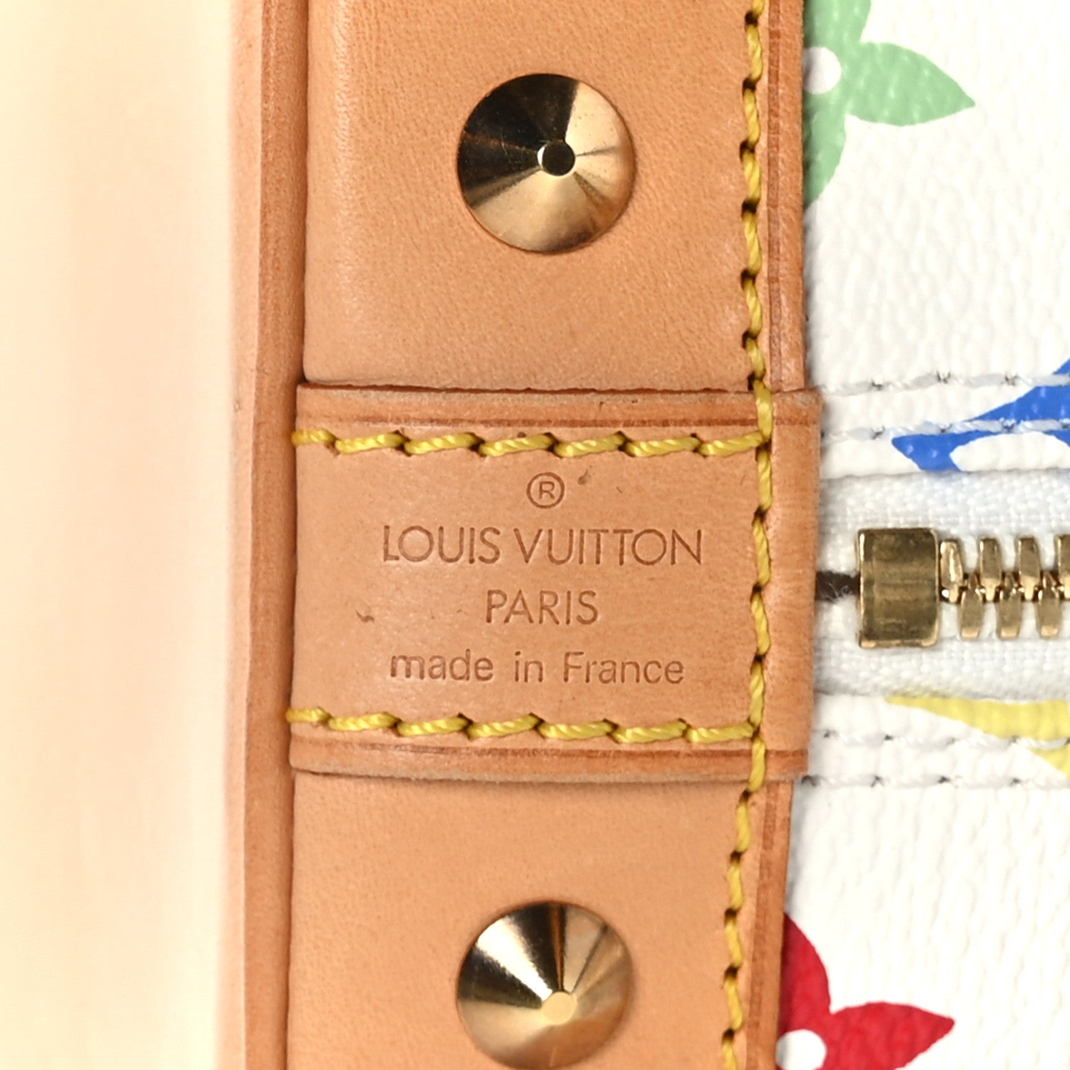 Louis Vuitton Monogram Multicolor Alma White 7 of 9