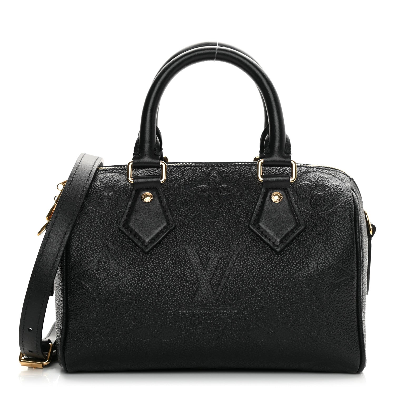 Louis Vuitton Empreinte Monogram Giant Speedy Bandouliere 20 Black 1 of 11