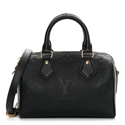Louis Vuitton Empreinte Monogram Giant Speedy Bandouliere 20 Black 1 of 11