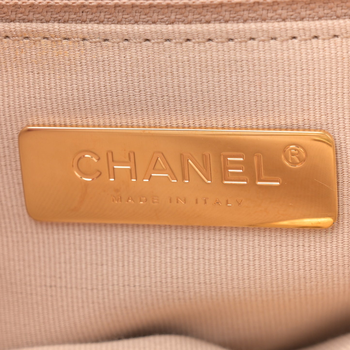 Goatskin Quilted Large Chanel 19 Flap White