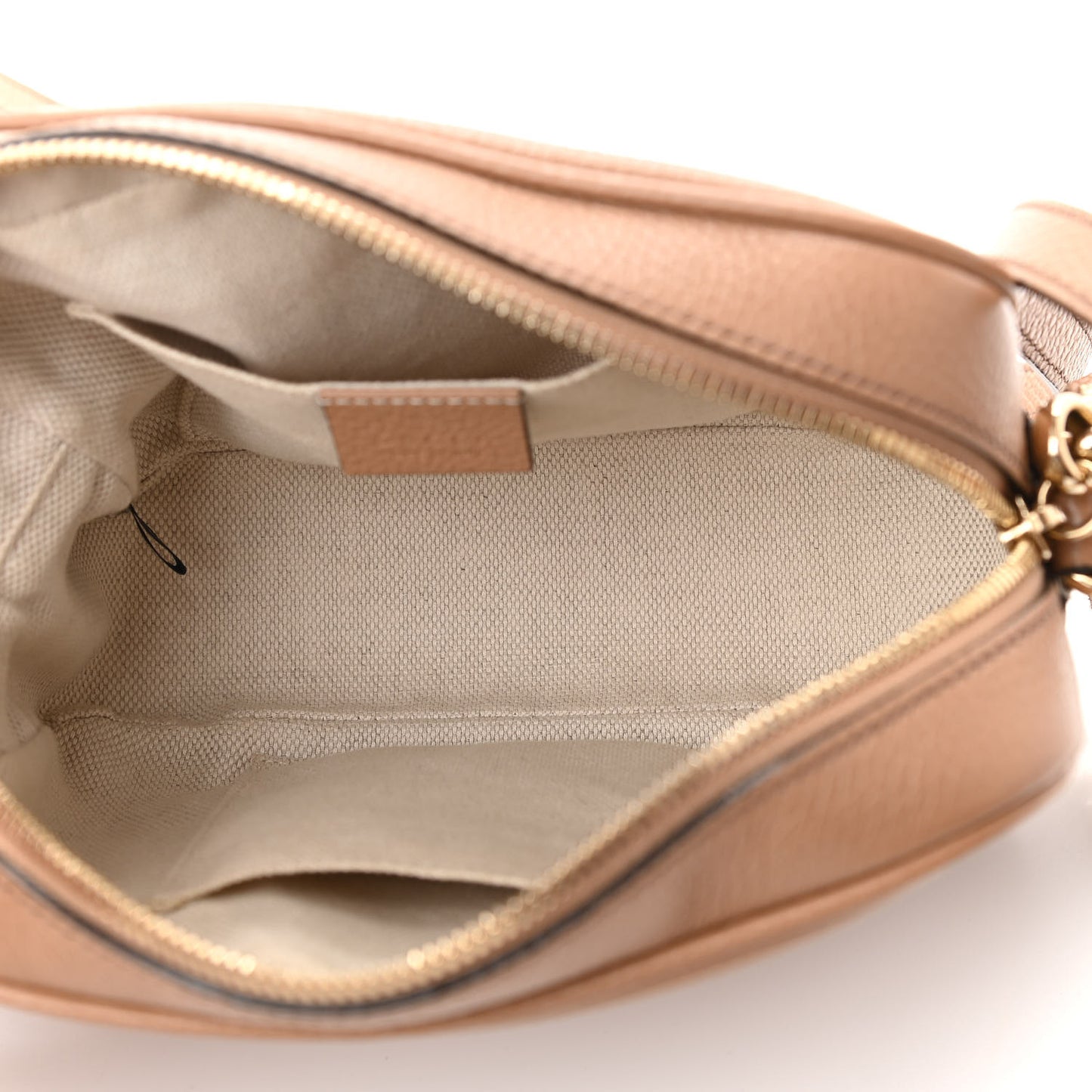 Pebbled Calfskin Small Soho Disco Bag Camelia