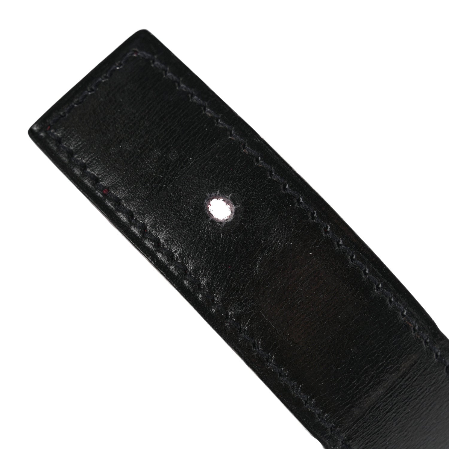 Hermes Box Courchevel 32mm Belt Strap 68 Black Rouge Vif 5 of 6