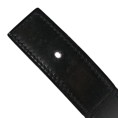 Hermes Box Courchevel 32mm Belt Strap 68 Black Rouge Vif 5 of 6