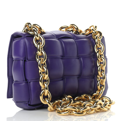 Bottega Veneta Lambskin Maxi Intreccio Padded Chain Cassette Crossbody Bag Unicorn 2 of 10