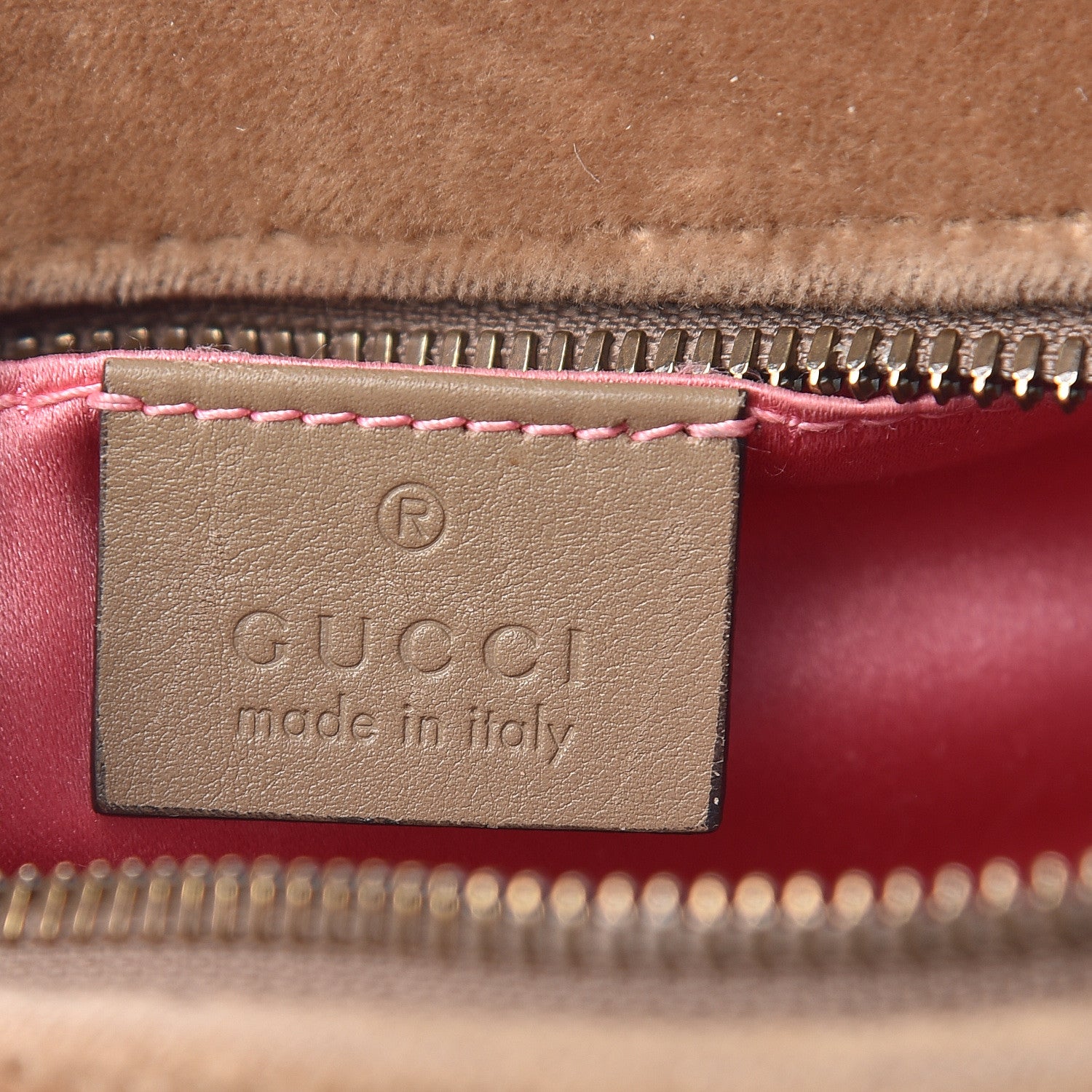 Gucci Velvet Matelasse Small GG Marmont Chain Shoulder Bag Taupe 6 of 11
