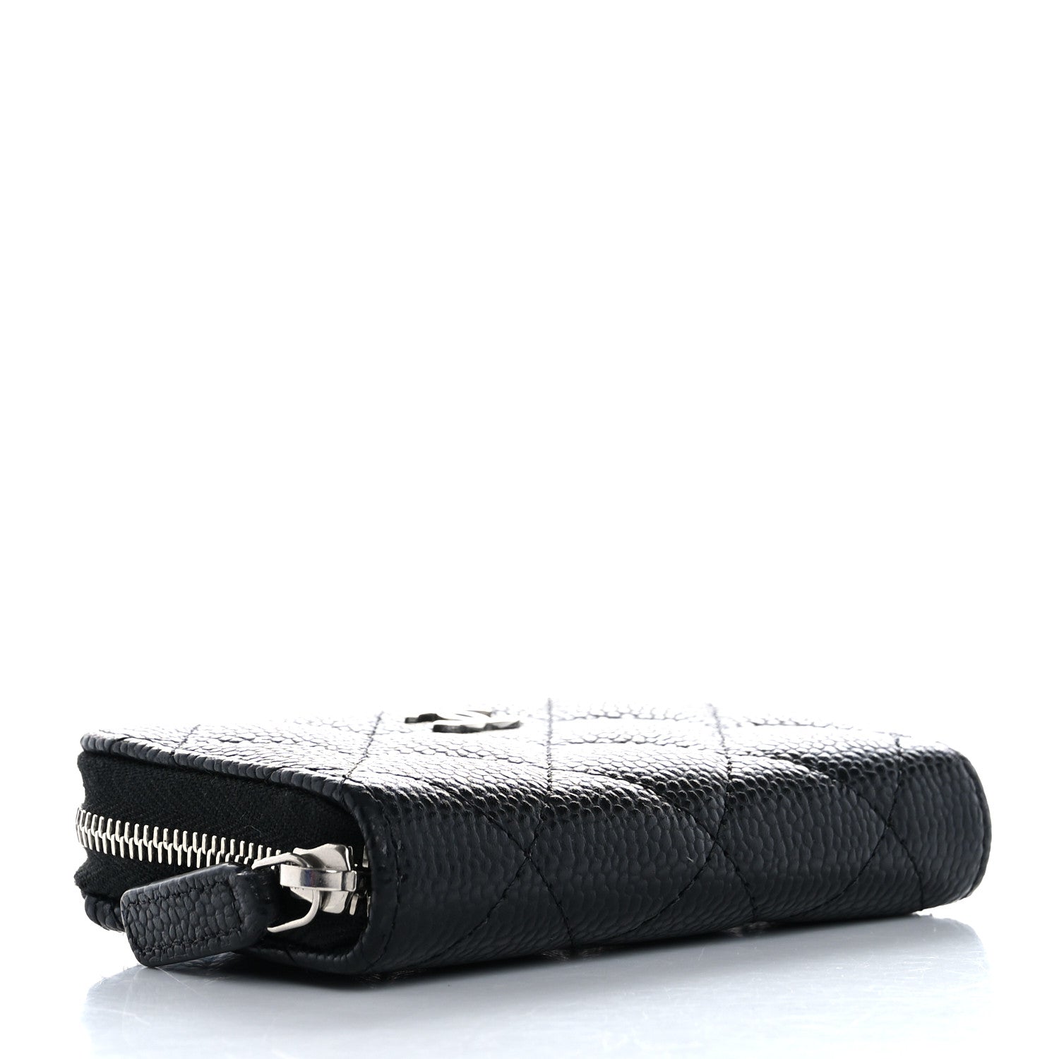Chanel Caviar Quilted Zip Coin Purse Black 4 of 8