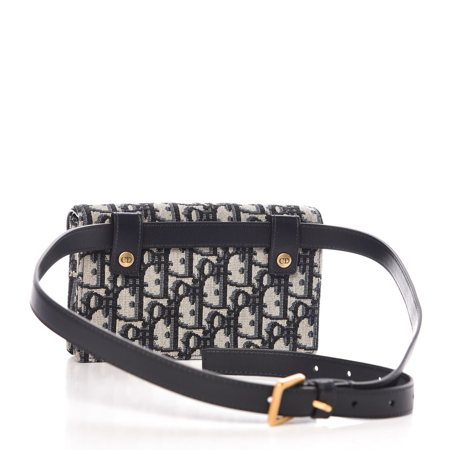 Oblique Saddle Belt Bag Blue