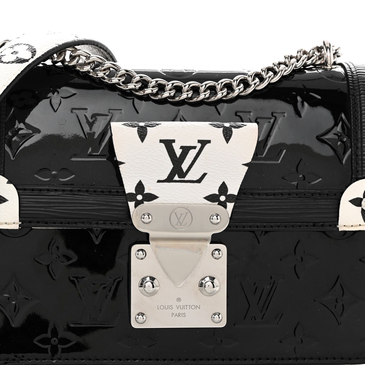 Louis Vuitton Vernis Epi Monogram Wynwood Black White 7 of 12