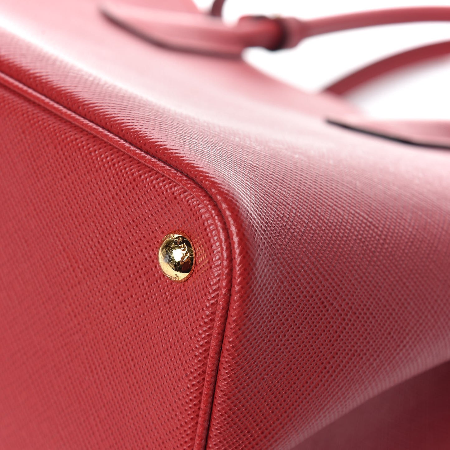 Saffiano Cuir Large Double Bag Fuoco Black