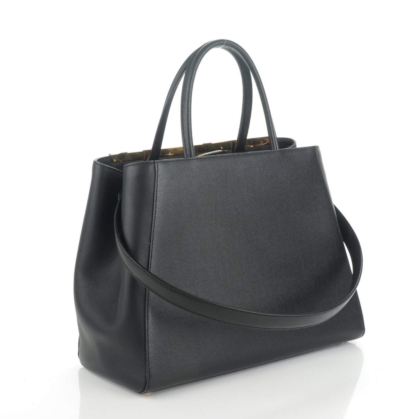 Vitello Elite Medium 2Jours Tote Black