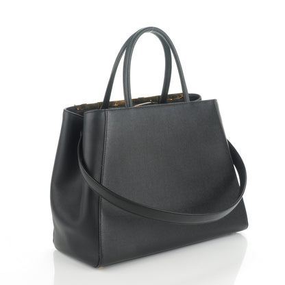 Fendi Vitello Elite Medium 2Jours Tote Black 3 of 6