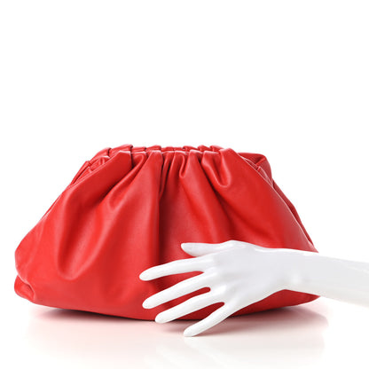 Bottega Veneta Smooth Butter Calf The Pouch Oversized Clutch Bright Red 2 of 10