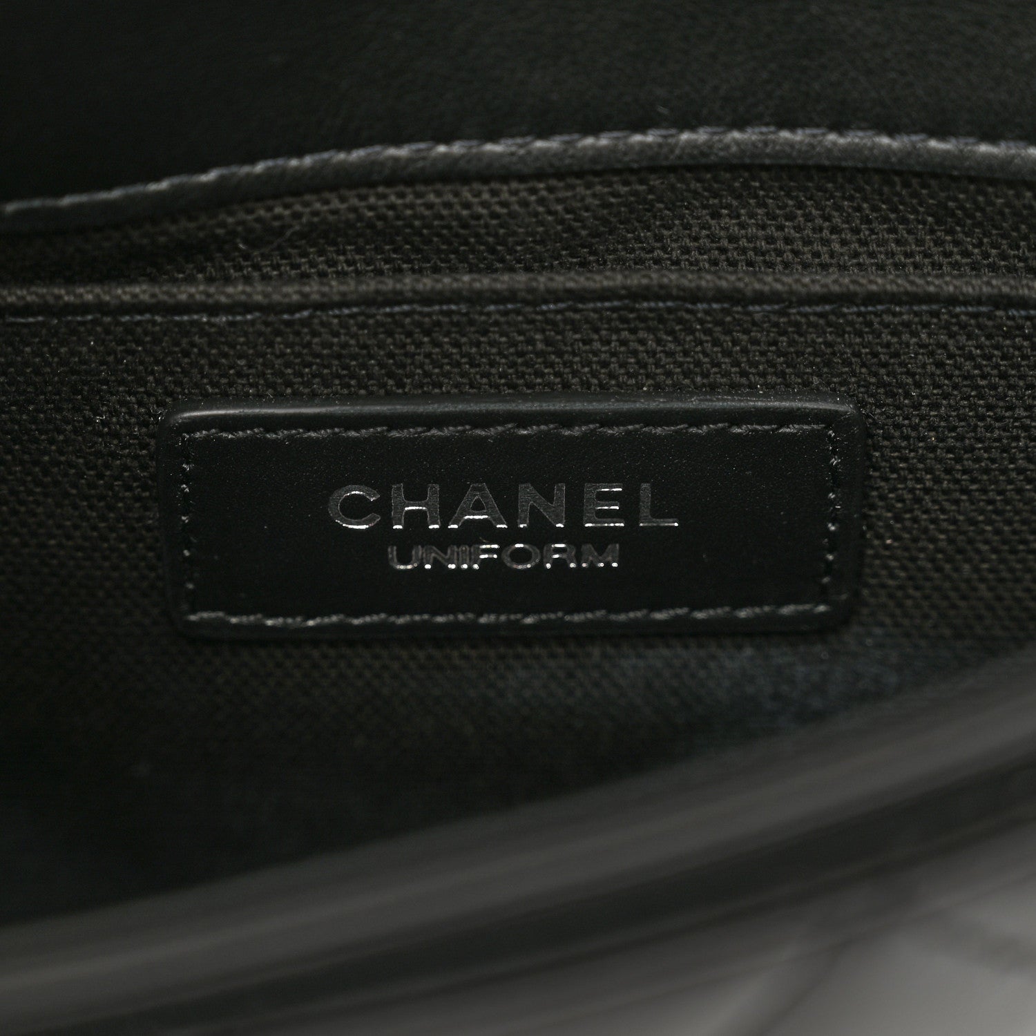 Chanel Calfskin Quilted CC Uniform Flap Belt Bag Black 7 of 11