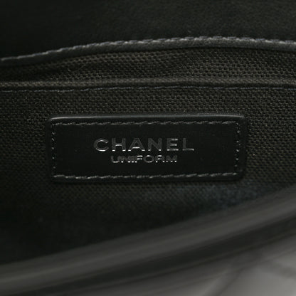 Chanel Calfskin Quilted CC Uniform Flap Belt Bag Black 7 of 11
