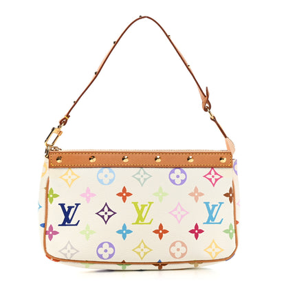 Louis Vuitton Monogram Multicolor Pochette Accessories White 1 of 11