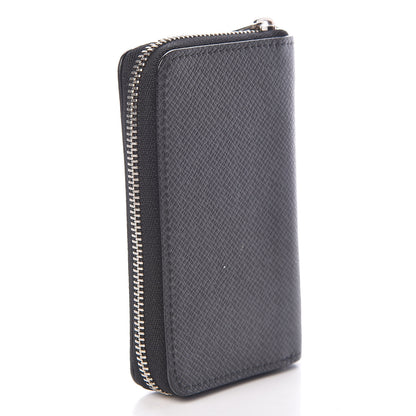 Louis Vuitton Taiga Zippy Coin Purse Vertical Black 3 of 8