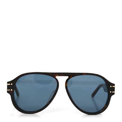 Christian Dior Acetate Diorsignature A1U Pilot Sunglasses Havana 2 of 8