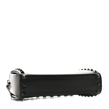 Valentino Garavani Grainy Calfskin Rockstud Clutch Black 3 of 8