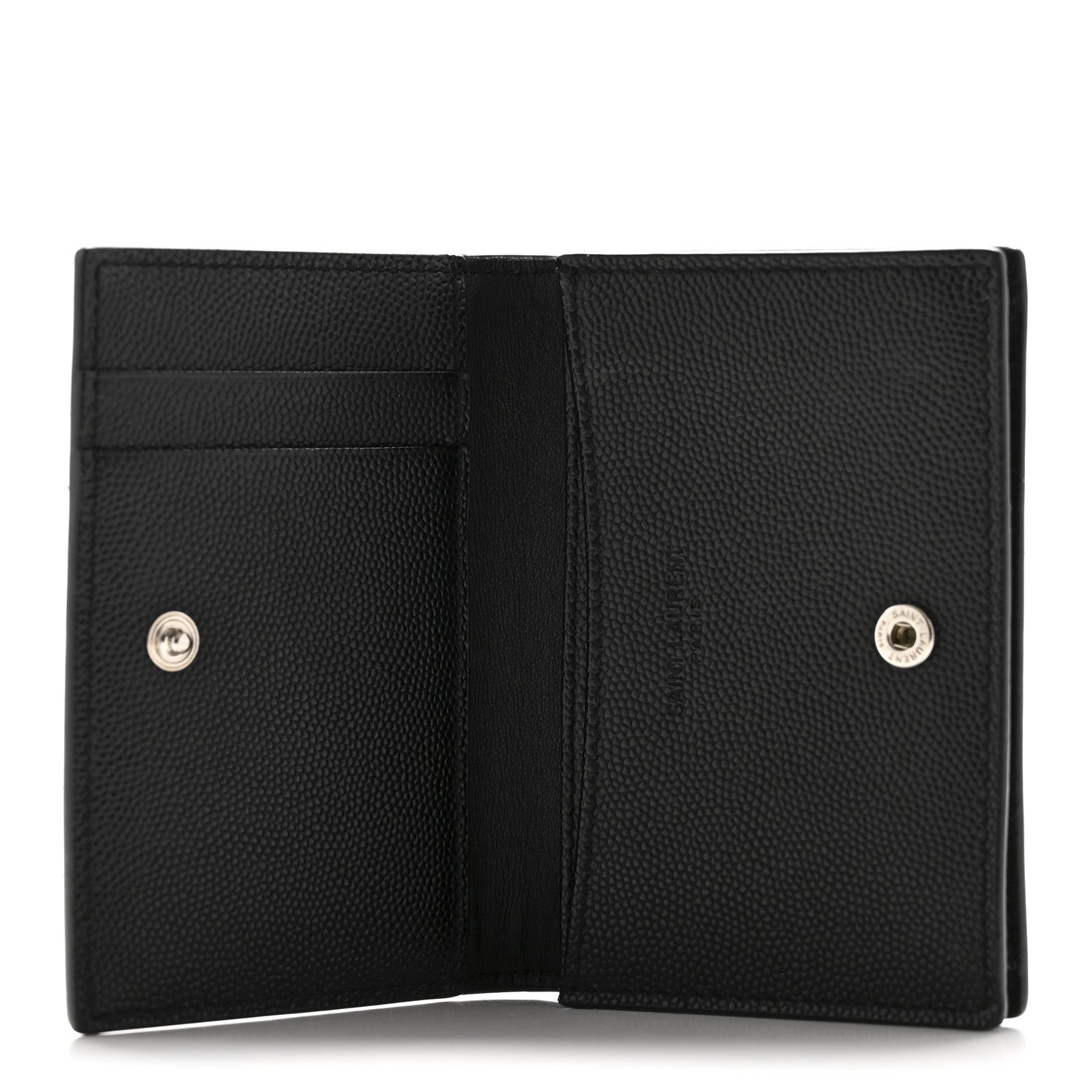 Saint Laurent Grain De Poudre Business Card Case Black 5 of 11