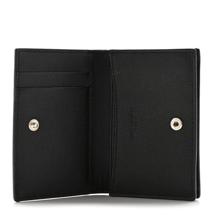 Saint Laurent Grain De Poudre Business Card Case Black 5 of 11