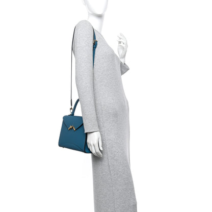 Moynat Carat Calfskin Gabrielle PM Prussian Blue 2 of 10