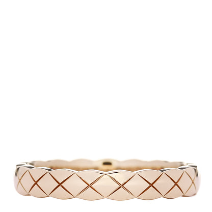 Chanel 18K Beige Gold Mini Coco Crush Ring 55 7.25 1 of 5