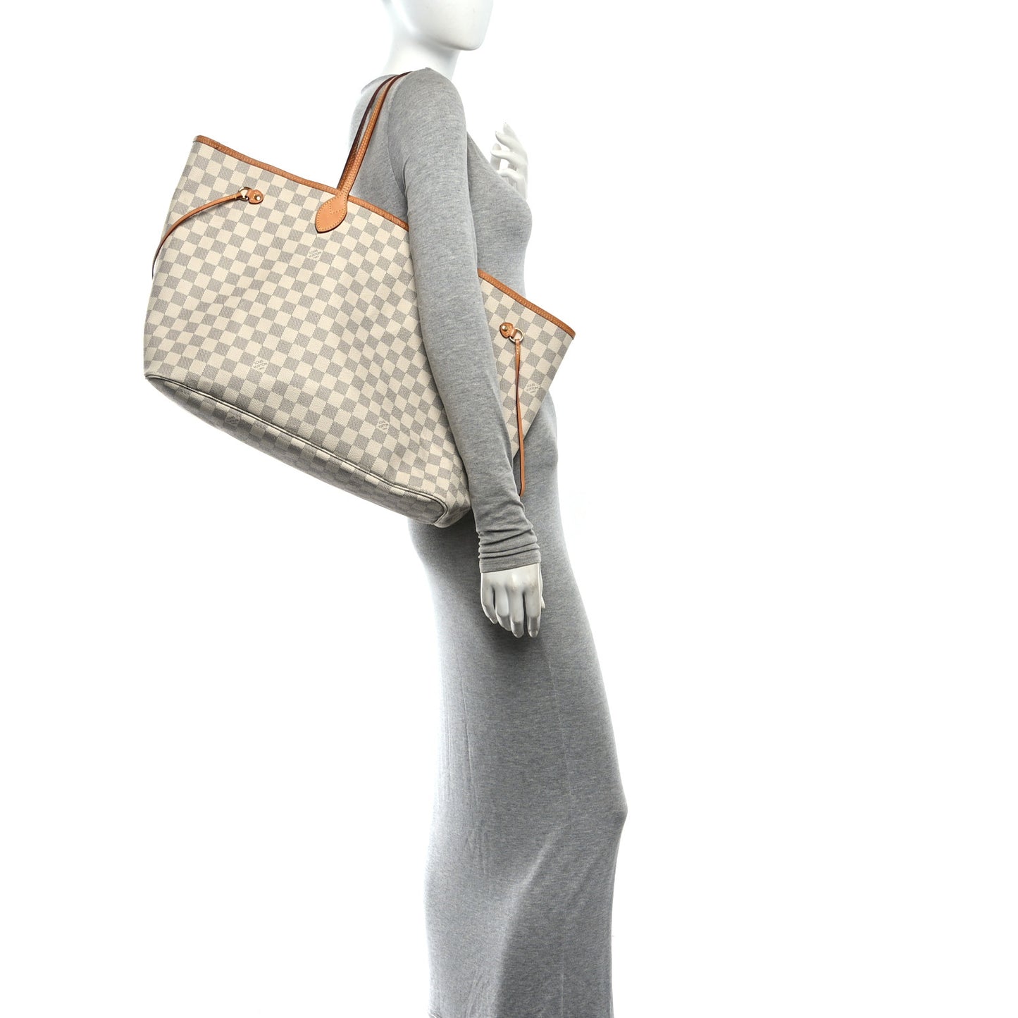 Damier Azur Neo Neverfull GM Rose Ballerine