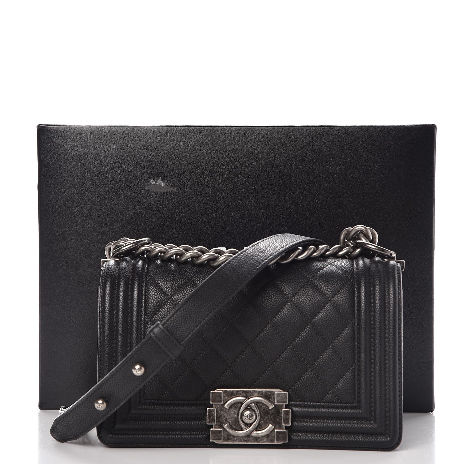 Chanel Caviar Quilted Small Boy Flap Black 8 of 8