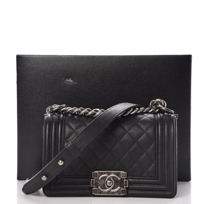 Chanel Caviar Quilted Small Boy Flap Black 8 of 8