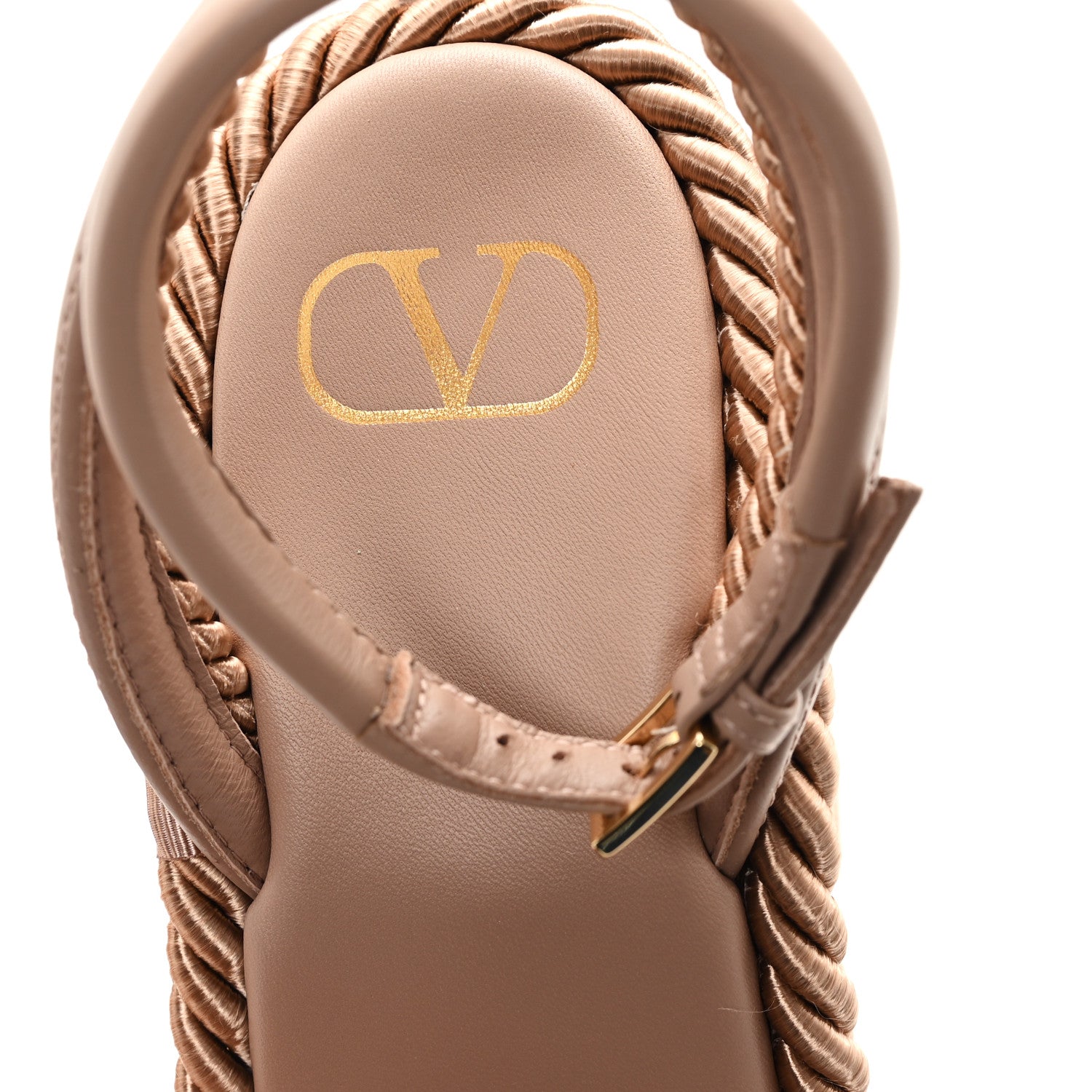 Valentino Garavani Calfskin Vlogo Summerblocks Platform Sandals 40 Rose Cannelle 8 of 9