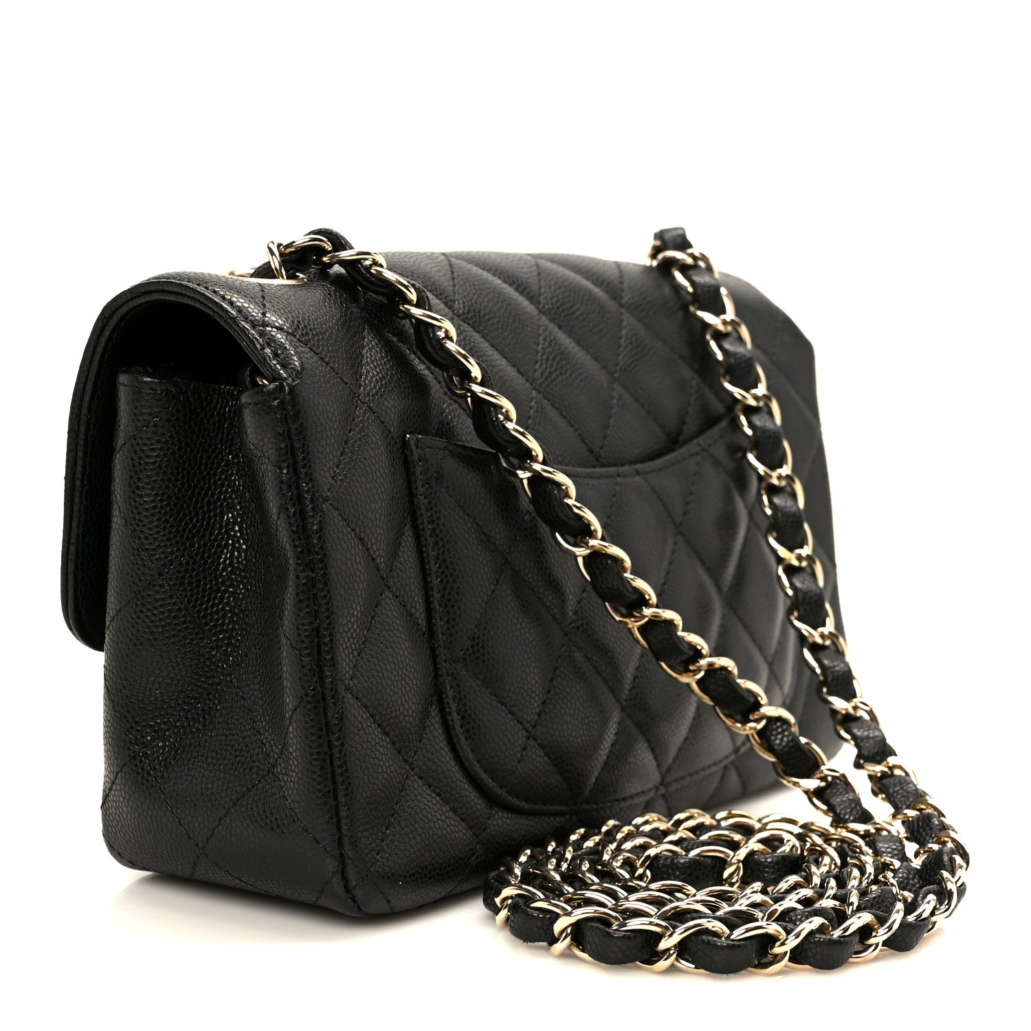 Chanel Caviar Quilted Mini Rectangular Flap Black 3 of 12